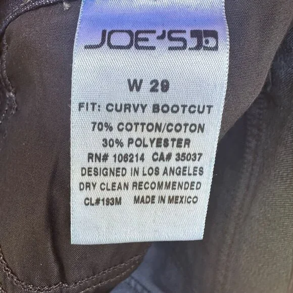 Joes Jeans Y2K Annabella Curvy Bootcut Dark Blue Jeans Size 29 - Picture 2 of 9
